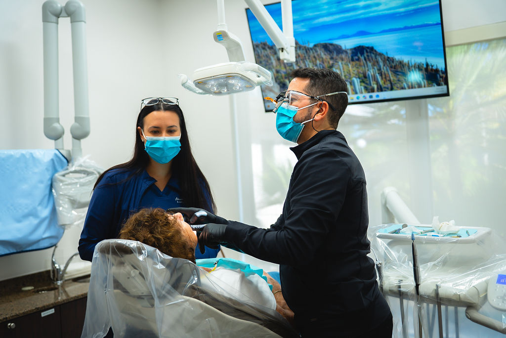 doctors examining a patient