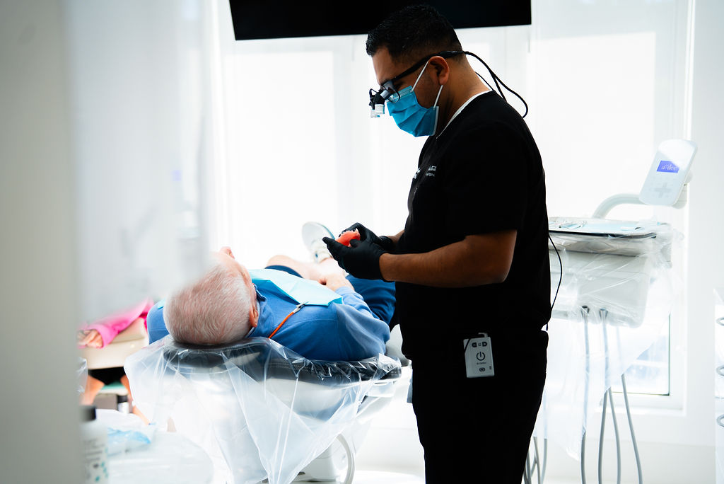 Dr aquino talking to a patient