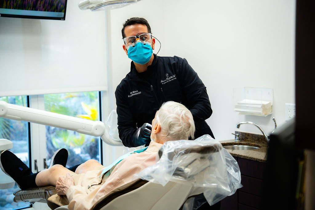 dr binns and a patient
